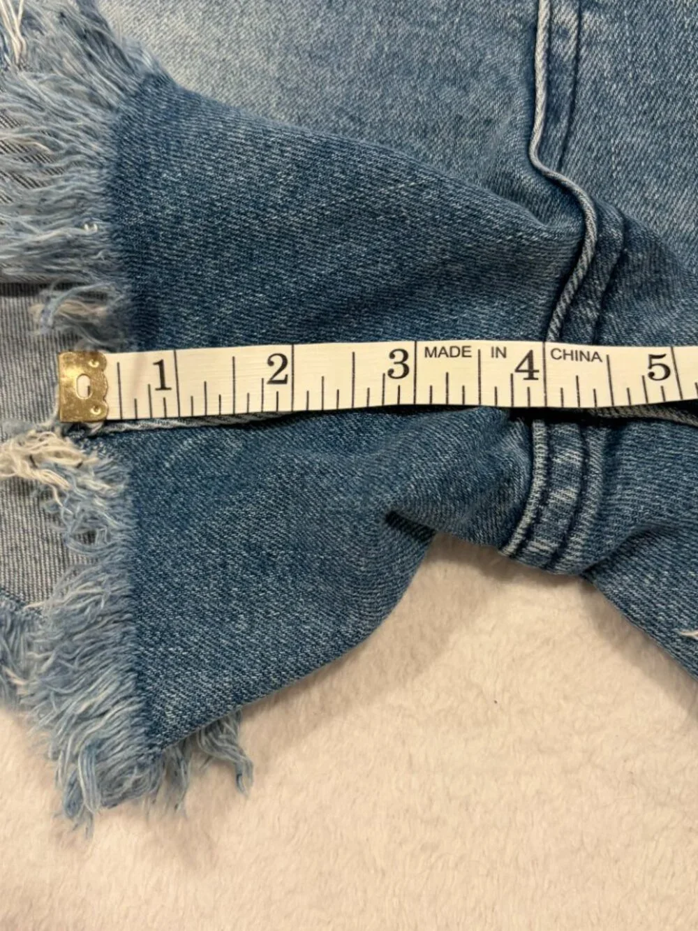 Kut from the Kloth denim cutoff JANE high rise long short, 16